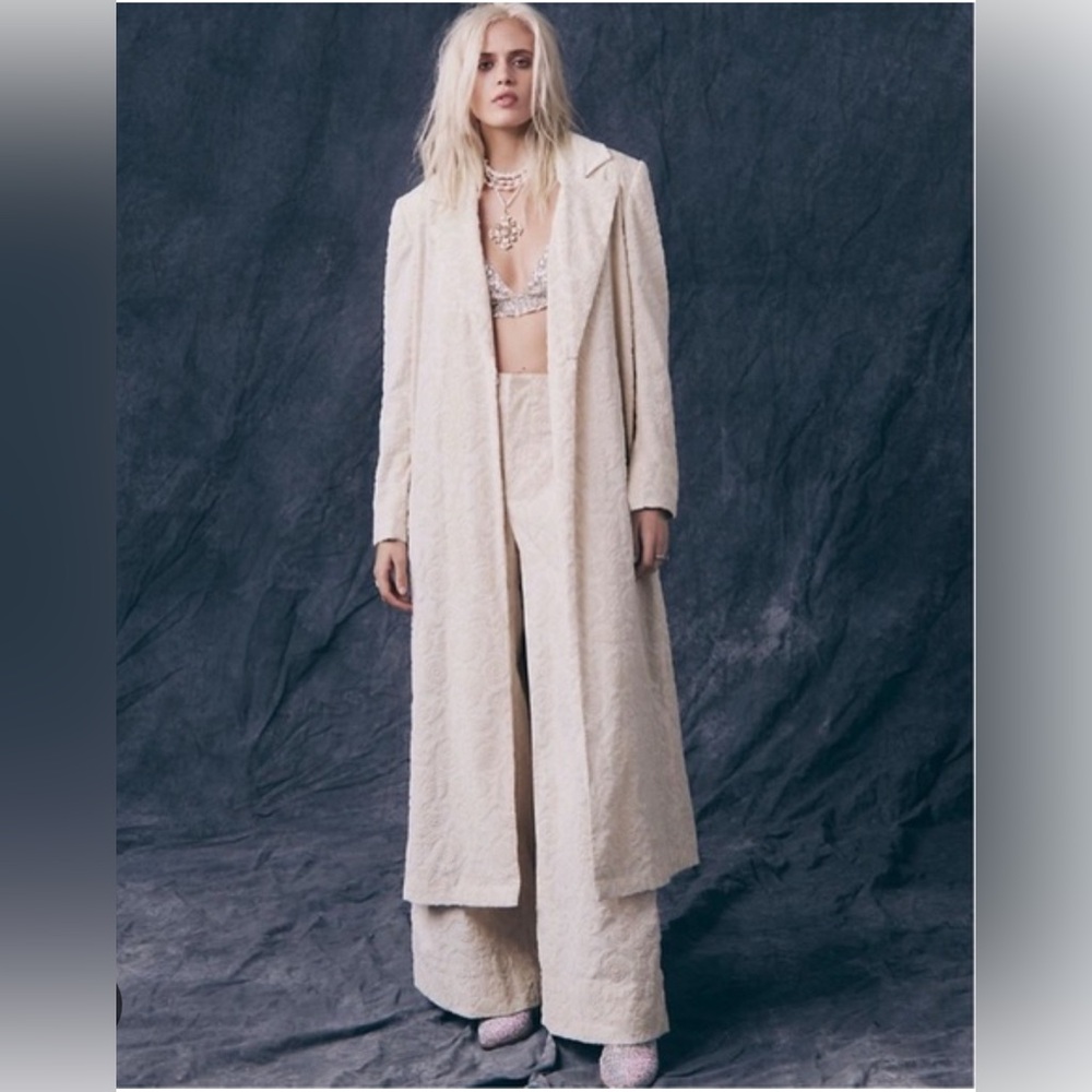 Free People Bali Margot Longline Blazer Size 4 Never worn